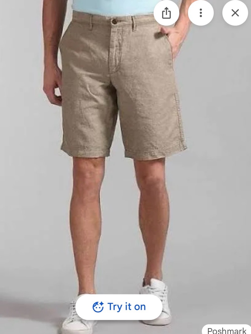 NWT Gap Boys 10' Casual Linen-Blend Tan Shorts